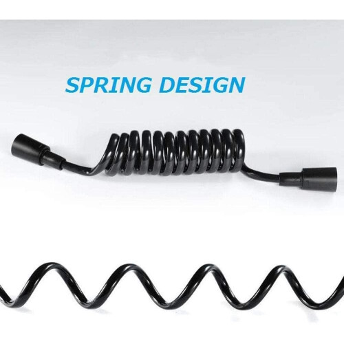 Bidet Hose 2m Telescopic Shower Hose ABS Replacement Spring Shower Hose 1
