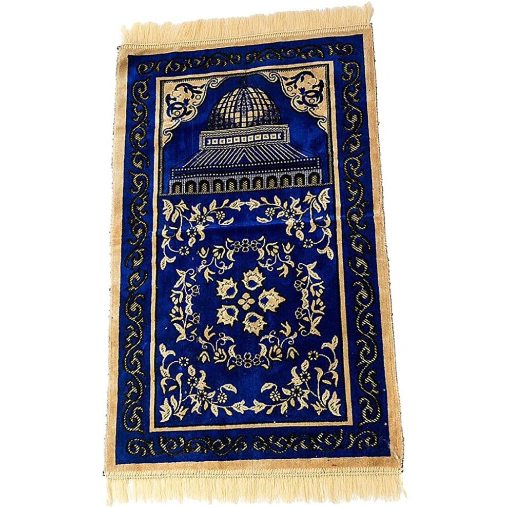 Soft Light Islamic Prayer Rug Elegant Turkish Muslim Rug Embroidery Soft Tapestry Non-slip Mat Bedside Floor Door Mat Rug 70x1 - Red-image-OPC-PBM9T78-NEW