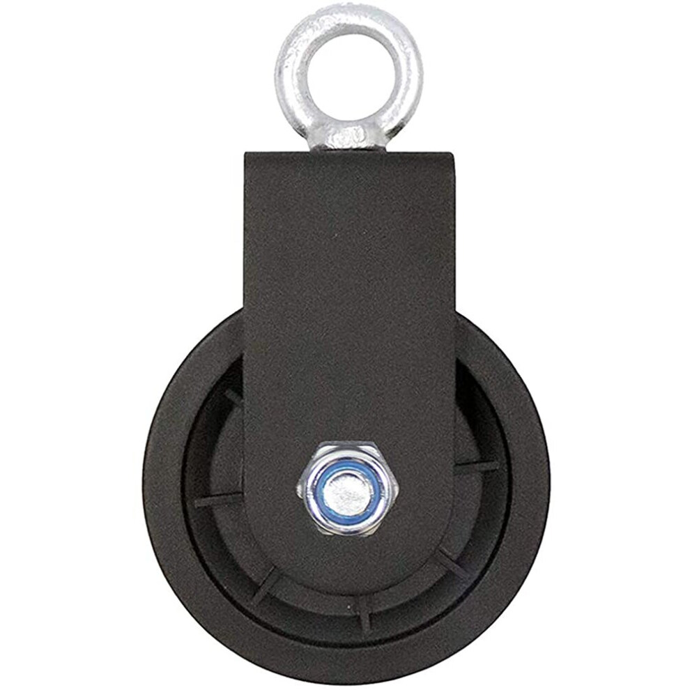 Swivel Pulley Block, Single Pulley Block with U-mount Bracket Pivot Lifting Pulley Roller Wheel 