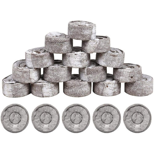 Pack of 100 Compressed Peat Plant Blocks