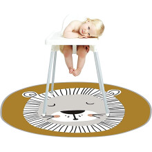 High chair mat - 130 cm - Waterproof - To protect the high chair floor - Non-slip - Multi-use - Round -