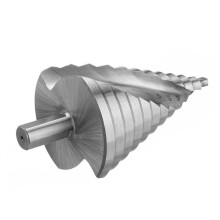 Stepped Drill Bit ? 6-60 mm 12 Pitch Size [12 mm Shank], Large HSS Cobalt Cone Drill Tool, Hole Cutter, Enlargement, Metal, Wood, Plastic