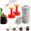200PCS Inflatable Compressed Peat Pellet with Nutrients Seedling Nutrition Block 1