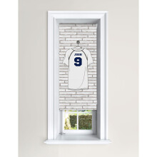 (60 cm Width x 140 cm Drop, Football Shirts) Lister Cartwright Personalised Blackout Roller Blinds Football Shirts Customised Name Locker Room