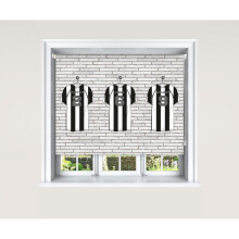 (180 cm Width x 140 cm Drop, Football Shirts) Lister Cartwright Personalised Blackout Roller Blinds Football Shirts Customised Name Locker Room