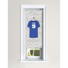 (60 cm Width x 140 cm Drop, Football Shirts) Lister Cartwright Personalised Blackout Roller Blinds Football Shirts Customised Name Locker Room