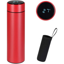 500ML Stainless Steel Insulated Bottle. Hot Water Cup with LED Display Temperature Indicator. Smart Leakproof Mug Bottle (Without Filter)