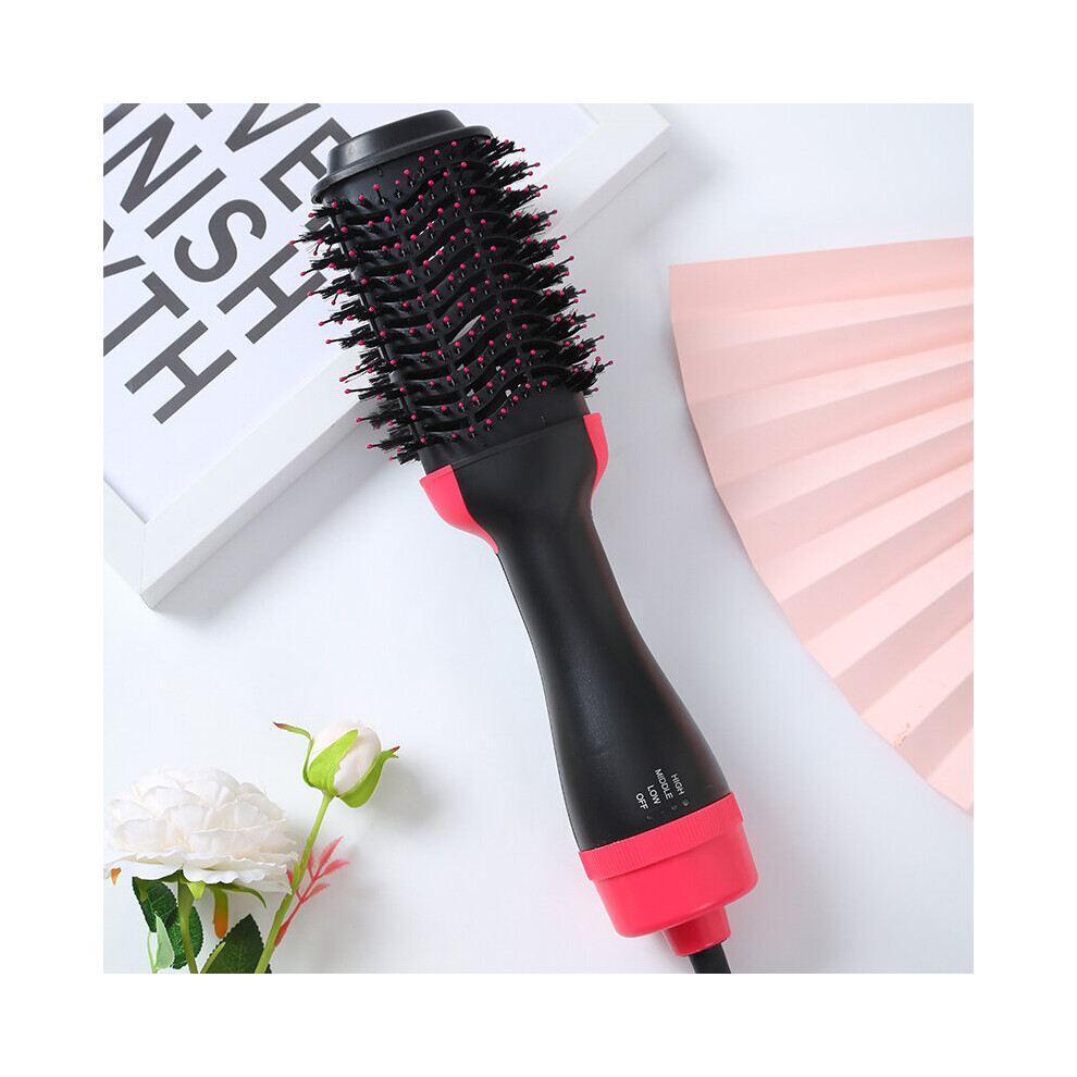 Hot Air Brush Multi-Function Hair Dryer Straightener Curler Comb One Step Professional Salon Hair Styler and Volumizer Ion Blow