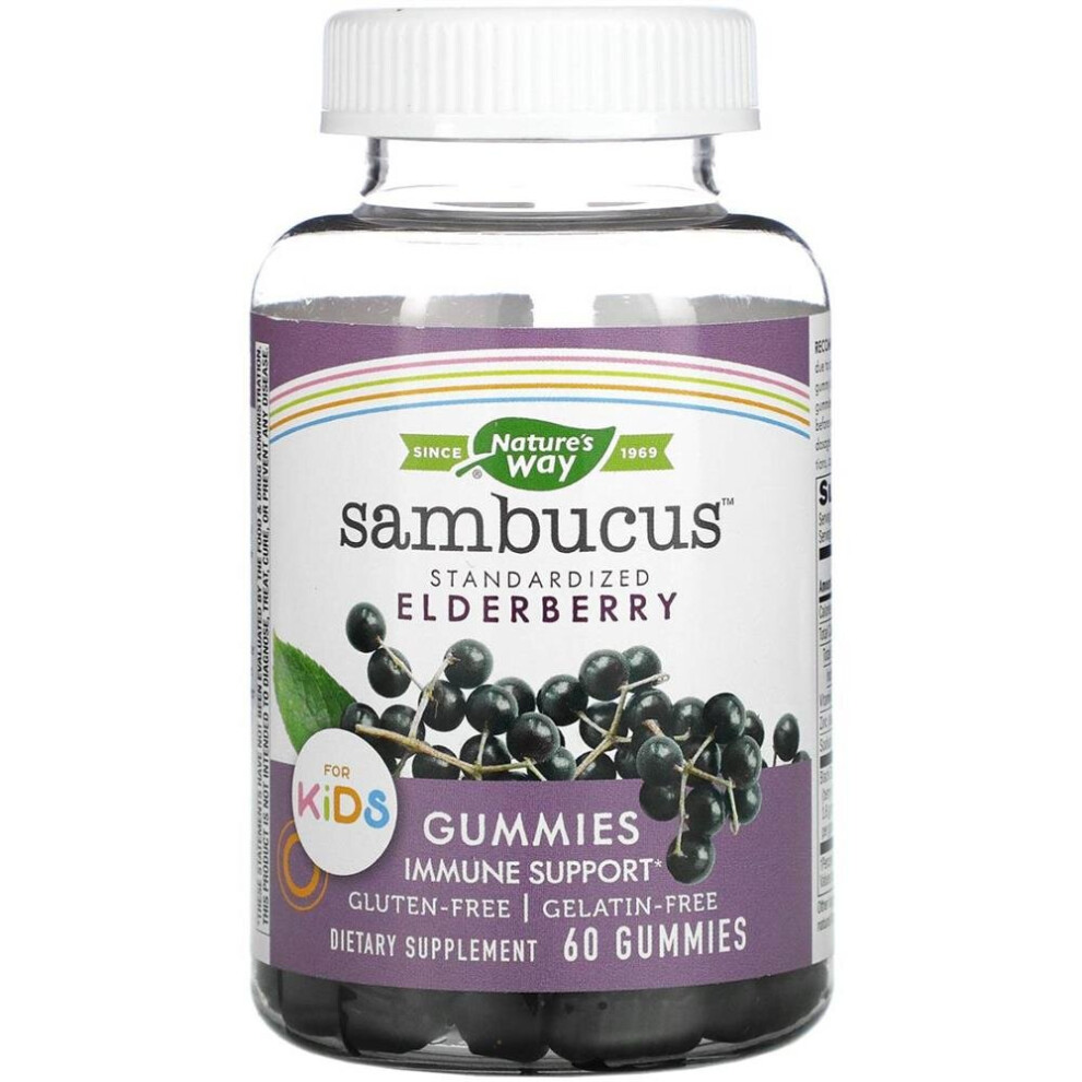 Nature's Way Sambucus Elderberry Kid's Immune Boost Gummies 60's