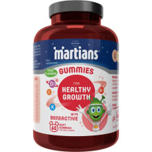Martians Gummies for Healthy Growth with BoneActive 60's |Kids Bone Health Supplement |Supports Growth & Development, with Calcium & Vitamin D