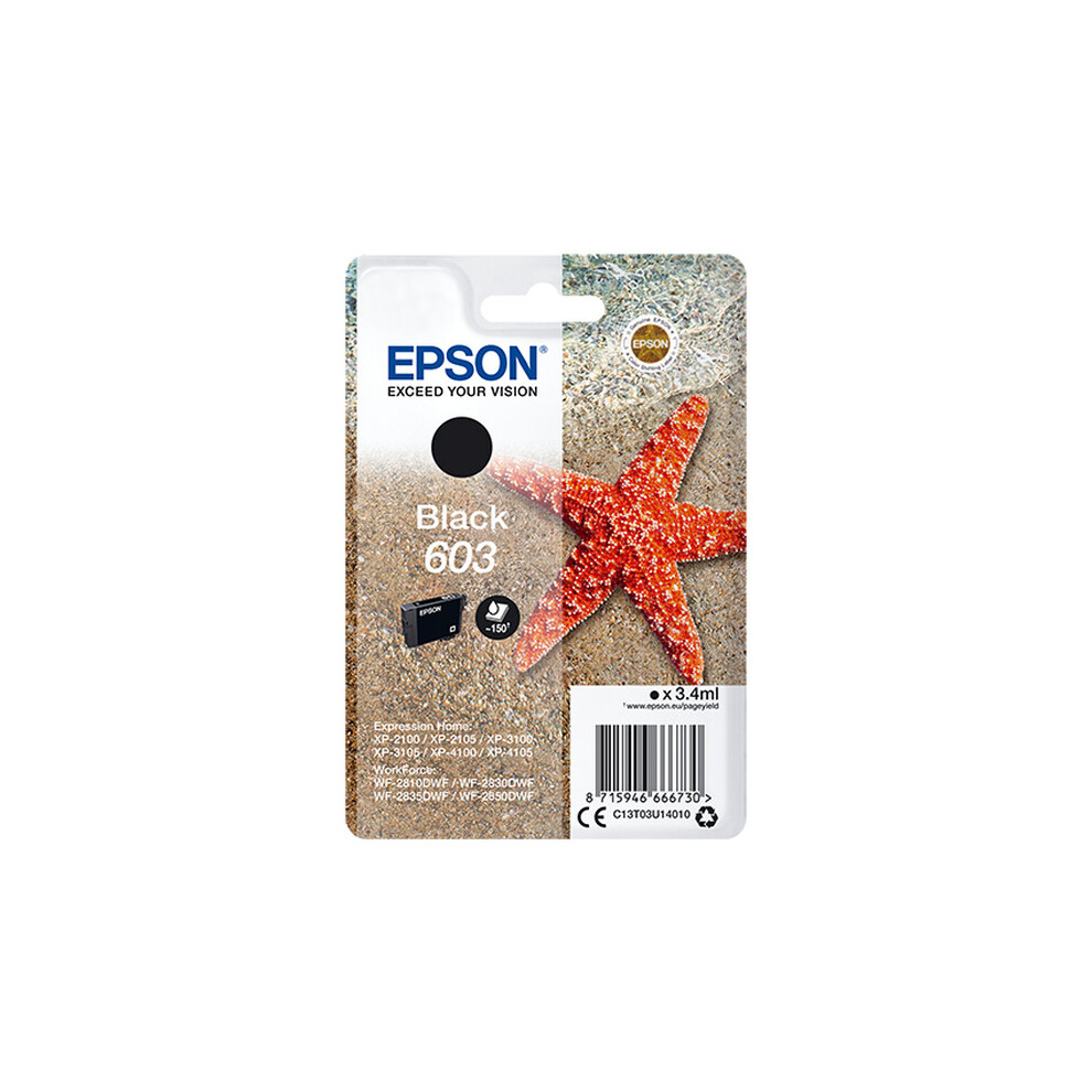 Epson 603 Starfish Black Ink Cartridge, Black - Image 14