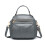 Miss Lulu (Grey) Bowler Style Shoulder Bag 1