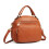 Miss Lulu (Brown) Bowler Style Shoulder Bag 2