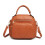 Miss Lulu (Brown) Bowler Style Shoulder Bag 1