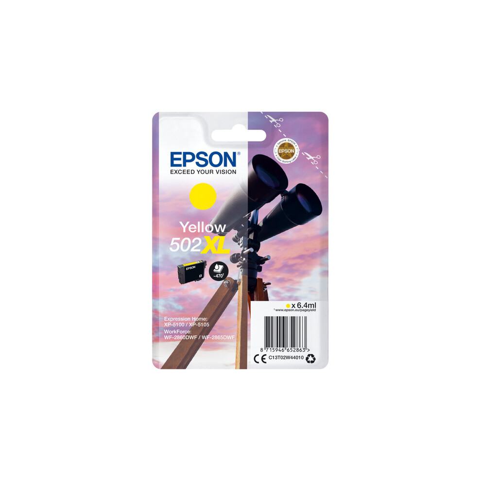 Epson Yellow C13t02w44010/502Xl Ink Cartridge High-Capacity. 470 Pages - Image 12