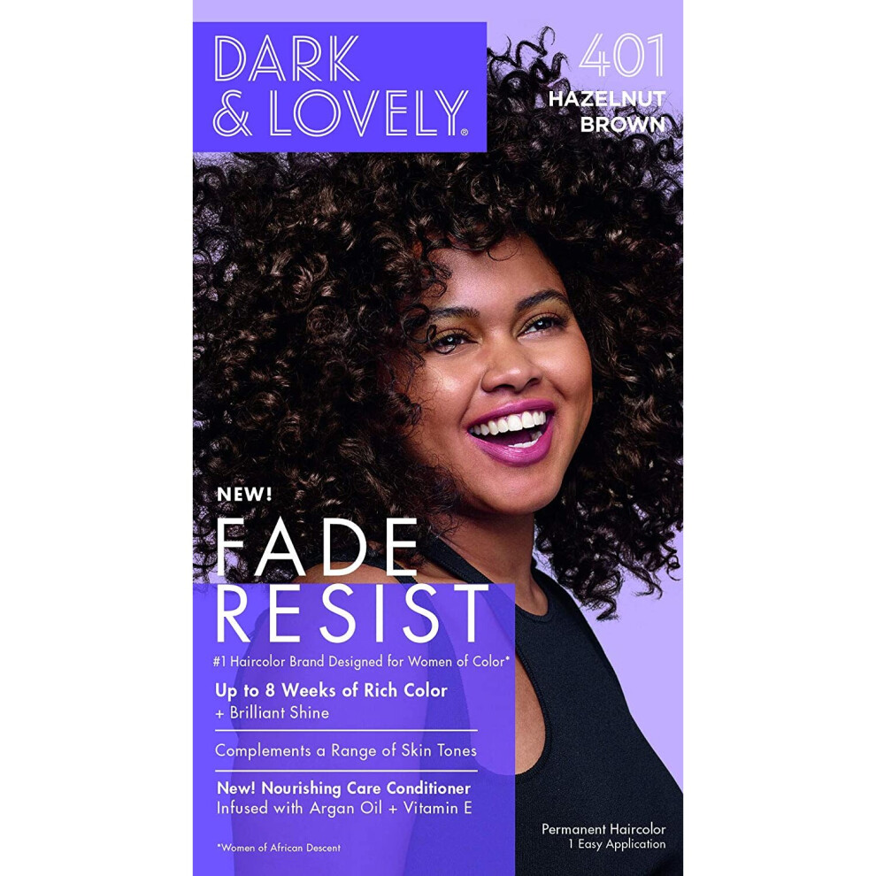 Dark And Lovely Hair Color Fade Resist 401 [Hazelnut Brown]