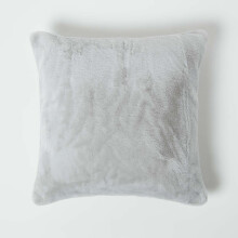 (Grey) Soft Touch Faux Fur Cushion 46 x 46 cm