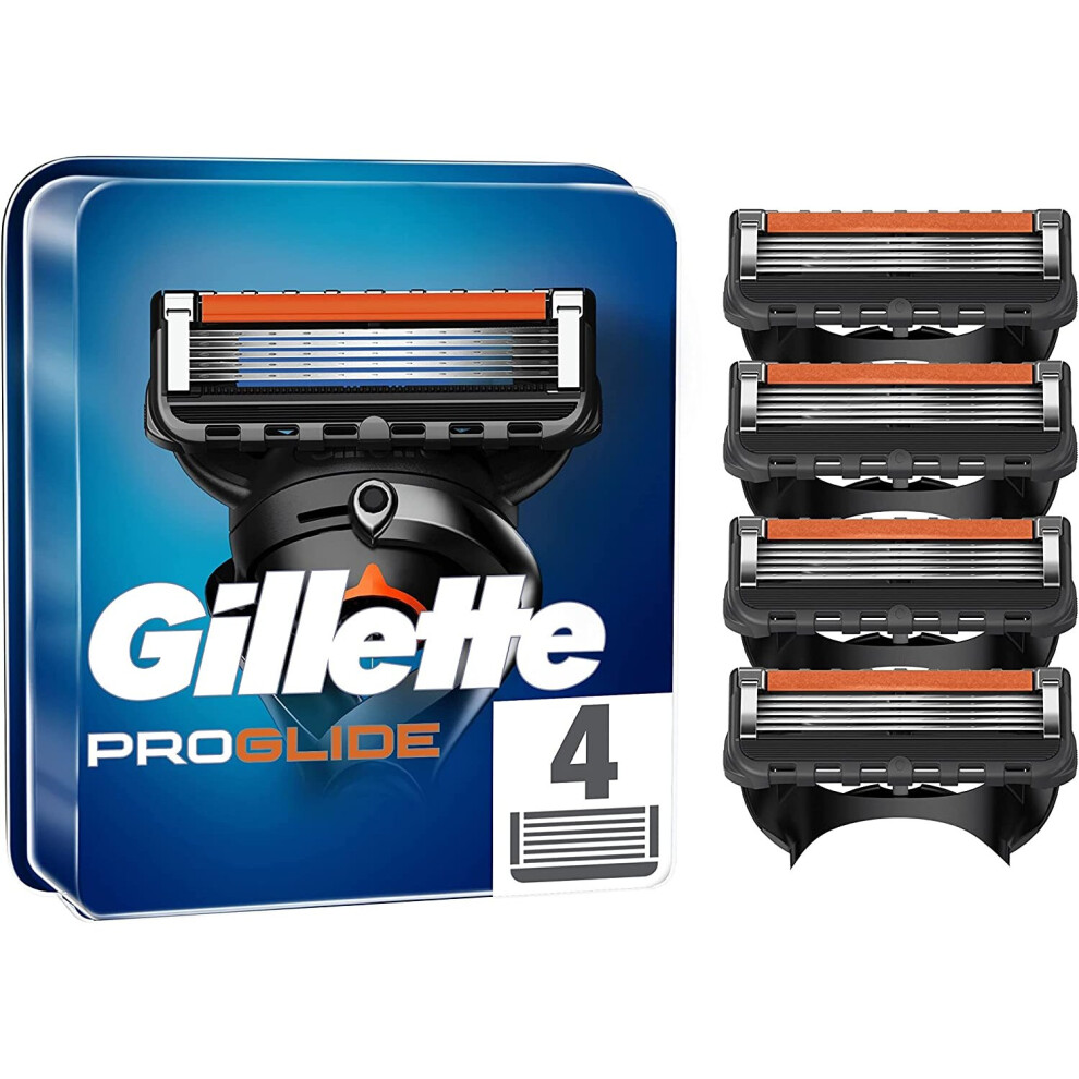 Gillette Fusion 5 Proglide Blades For Men Manual Razor Blade Refills - 4 Pack