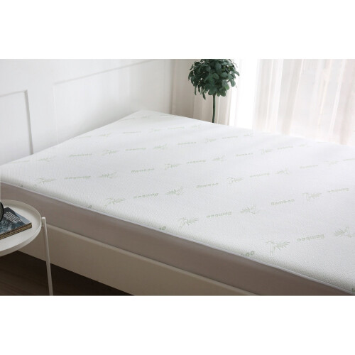 (King) Bamboo Waterproof Mattress Protector Deep Fitted Sheet Breathable No Noise Premium 2
