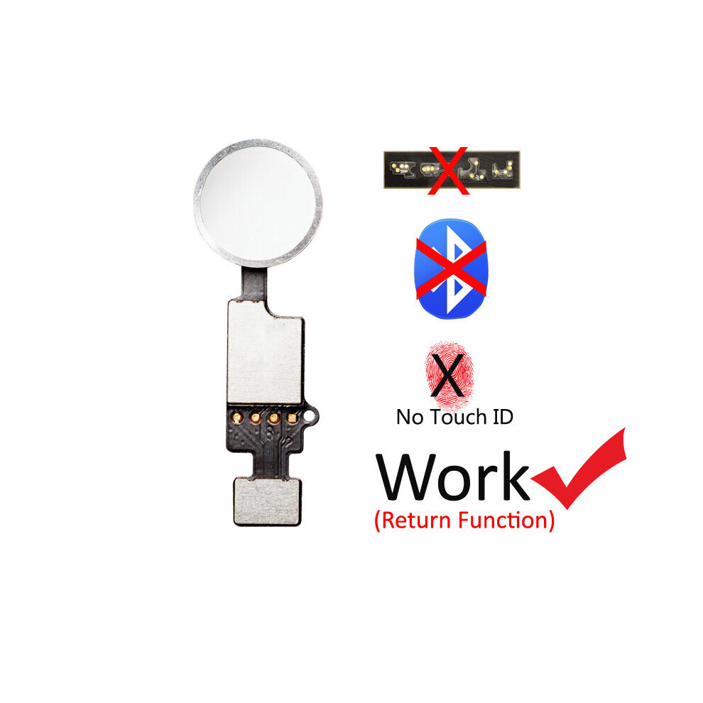 (7G 7P 8G ) Home-Button Flex For Iphone 6 6S 5S Se Return Back Home Button With Flex White 9323208332348