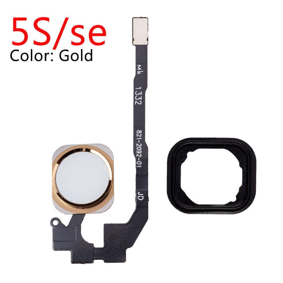 (5S Stick) Home-Button Flex For Iphone 6 6S 5S Se Return Back Home Button With Flex Gold 9323208332478