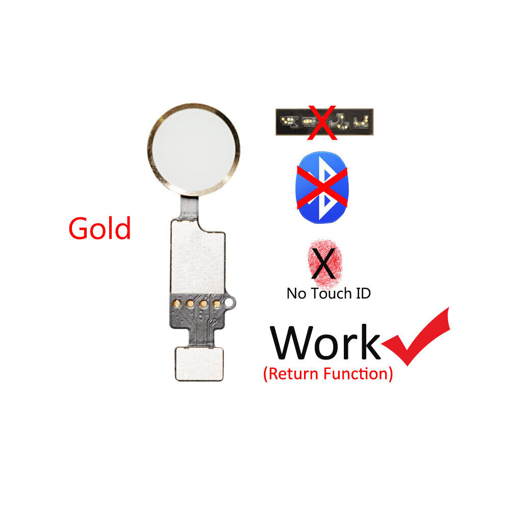 (7G 7P 8G ) Home-Button Flex For Iphone 6 6S 5S Se Return Back Home Button With Flex Gold 9323208332430