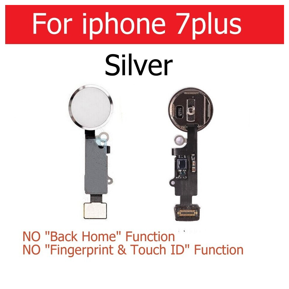 Photos - Mobile Phone Part Home Button Flex Cable For iPhone 7 8 Plus Home Button With Flex Cable(For i7p Silver)