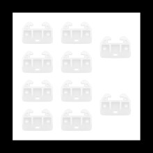 Lot de 20 guides de tiroir en plastique pour tiroirs, pièces de rechange pour meubles pour commodes, clapiers