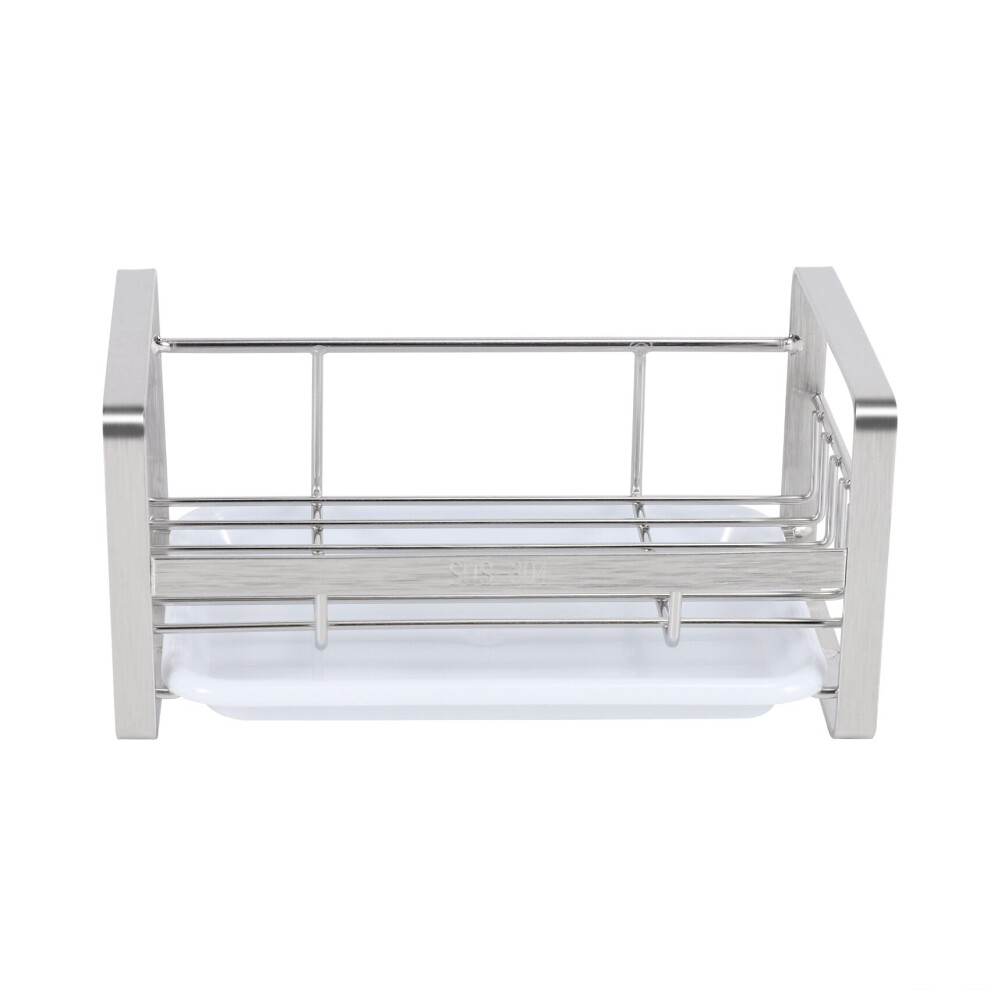 Sponge Holder, Sponge And Soap Holder For Kitchen Sink, 304 Stainless Steel Kitchen Dish Soap Tray Organizer 4764074948588