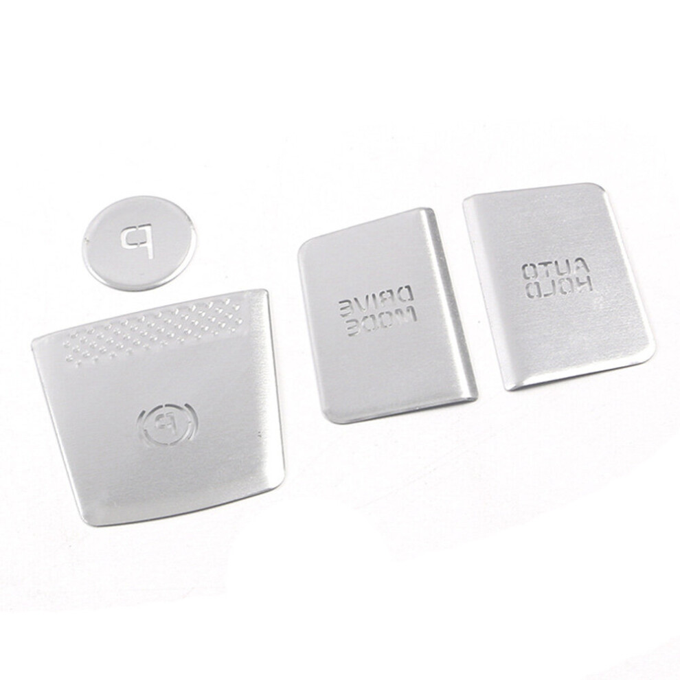For Carnival Ka4 2021 2022 Aluminum Alloy Car Engine Start Stop Push Cover Handbrake Button Cover Trim Silver 4763449122943