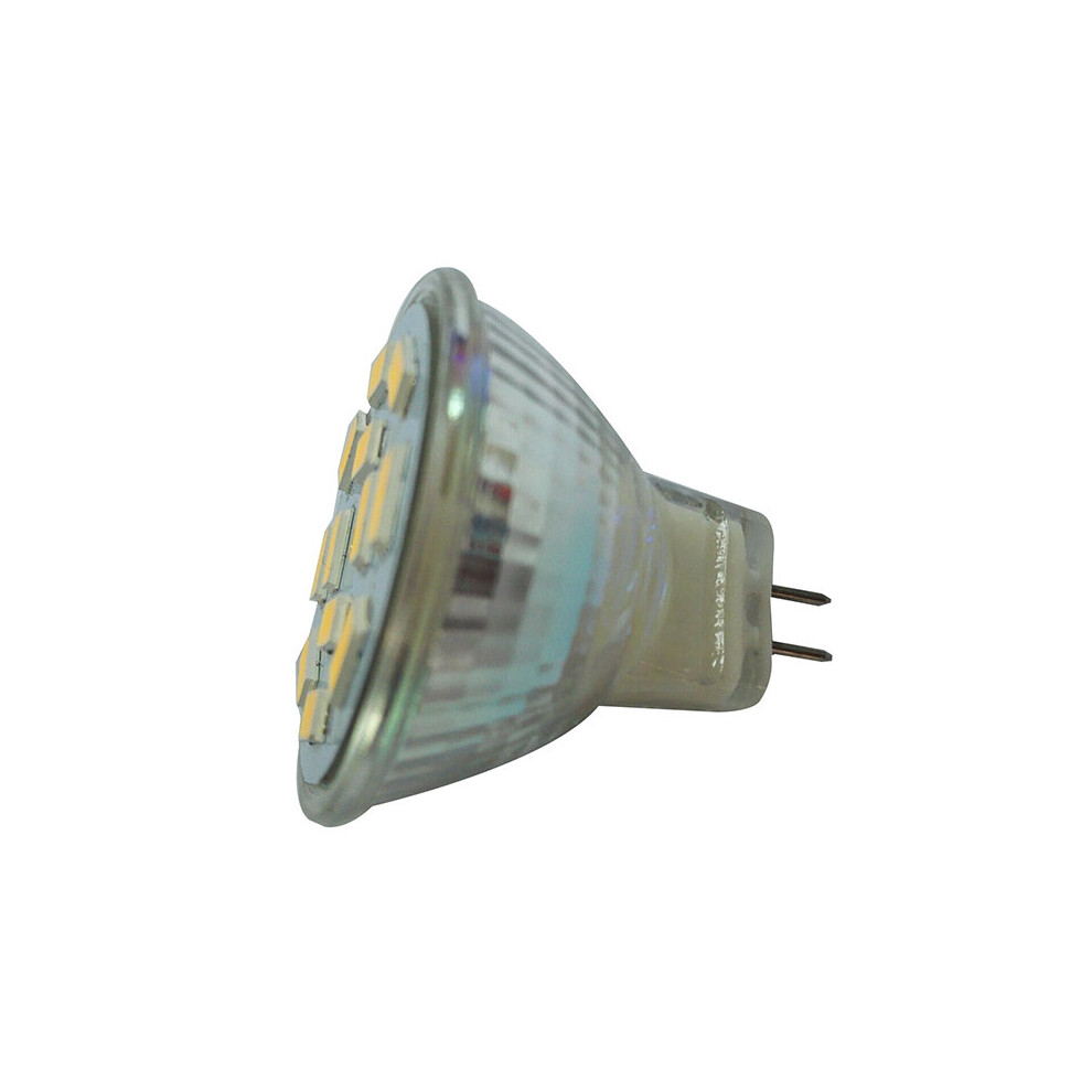 6W GU4(MR11) LED Spotlight MR11 12 SMD 5730 570 DC 12V, Warm White