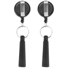 8Pcs Elastic Silicone Retractable Pencil Holder, Duty Retractable Pull Pen for Woodwork, Retractable Keychain Pen Case