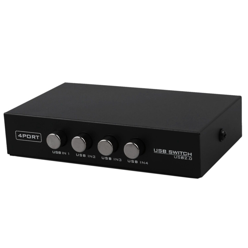 Newest Mini 4 Ports Usb Printer Scanner Sharing Share Switch Splitter Box Hub Black 4763449152483