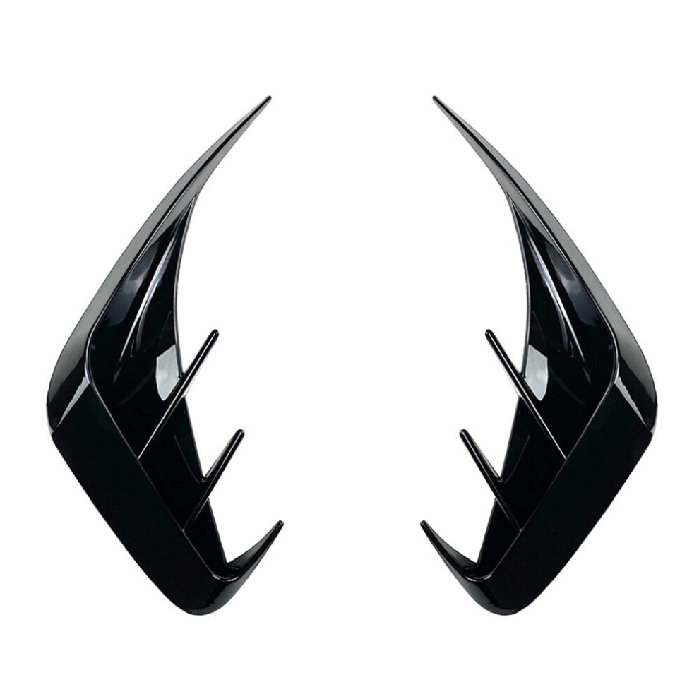 G20 Rear Bumper Lip Spoiler Side Outlet Cover Trim For - 3 Series G20 320I 325I 330I Bright Black 4763449122356