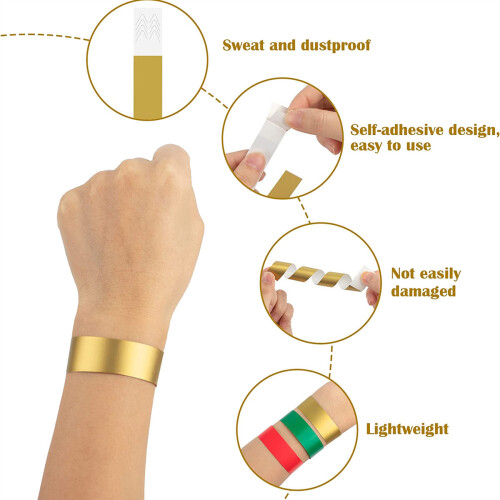 600 PCS Colored for Events, Synthetic Paper Waterproof Lightweight Activity Identification 1