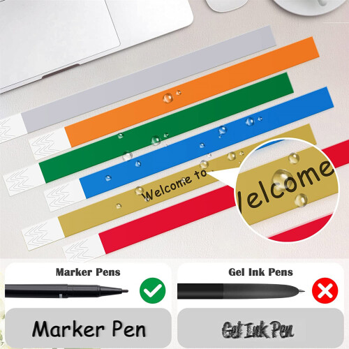 600 PCS Colored for Events, Synthetic Paper Waterproof Lightweight Activity Identification 2