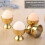 Egg Cups Set Stainless Steel Eggs Hard Boiled Eggs and Soft Tray Tool Holders Kitchen, Gold 2