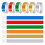 600 PCS Colored for Events, Synthetic Paper Waterproof Lightweight Activity Identification 1
