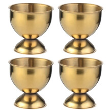 Egg Cups Set Stainless Steel Eggs Hard Boiled Eggs and Soft Tray Tool Holders Kitchen, Gold