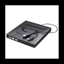 USB3.0+Type-C DVD Burner DVD RW CD Writer External Optical Drive CD/DVD Player TF/SD Card Reader for PC