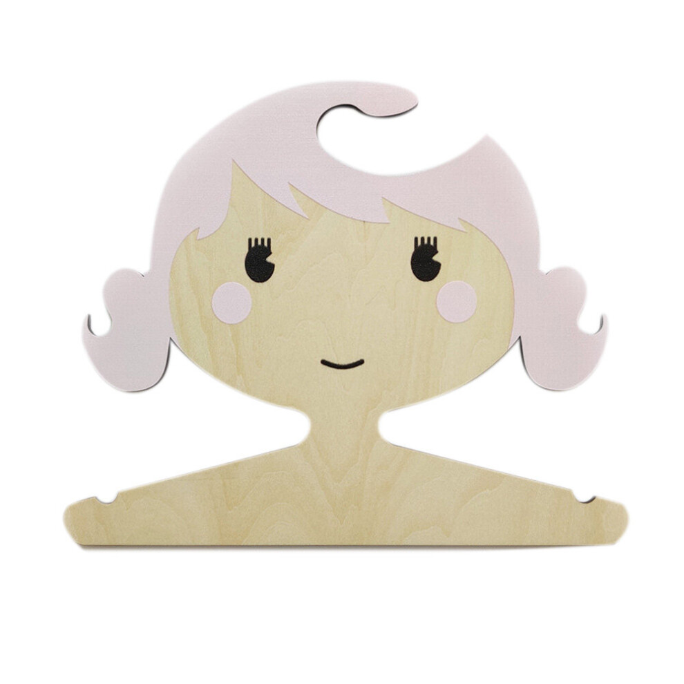 Lot de 5 cintres en bois en forme de fille, style nordique, pour la maison, la chambre d'enfant, le bébé, cintre pour vêtements()