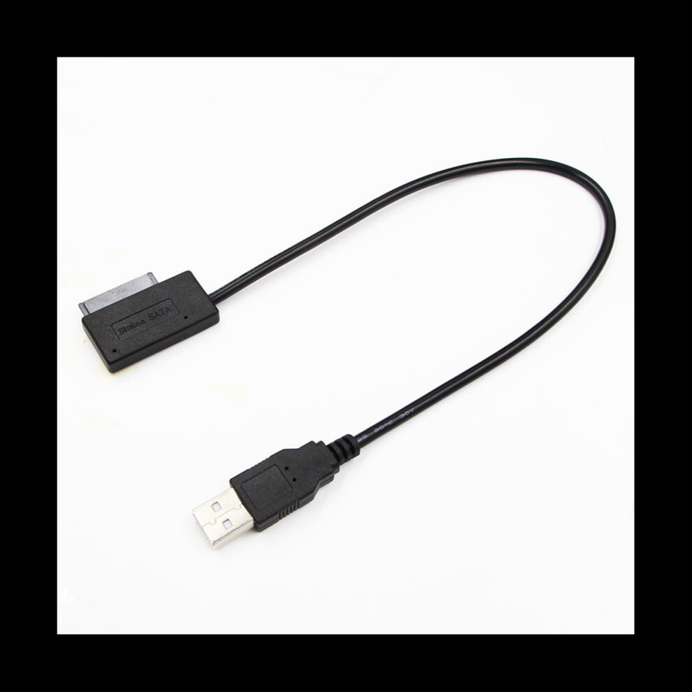 Photos - Card Reader / USB Hub 35CM USB Adapter PC 6P+7P CD DVD Rom SATA to USB 2.0 Converter Slimline Sata 13 Pin Drive Cable for PC Laptop Notebook