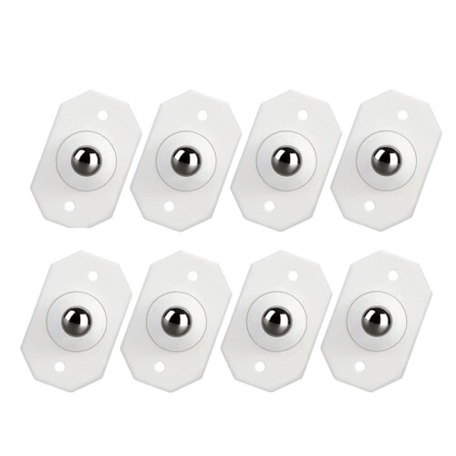 Self Adhesive Mini Wheels, 8Pack Mini Swivel Wheels Self Adhesive Paste Pulley Rotation Sticky Pulley