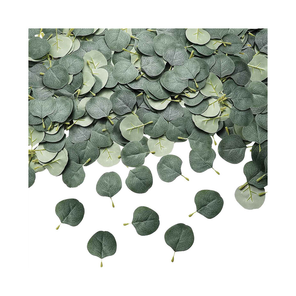 Lot de 100 roses artificielles en feuilles d'eucalyptus pour mariage, couronne de Noël