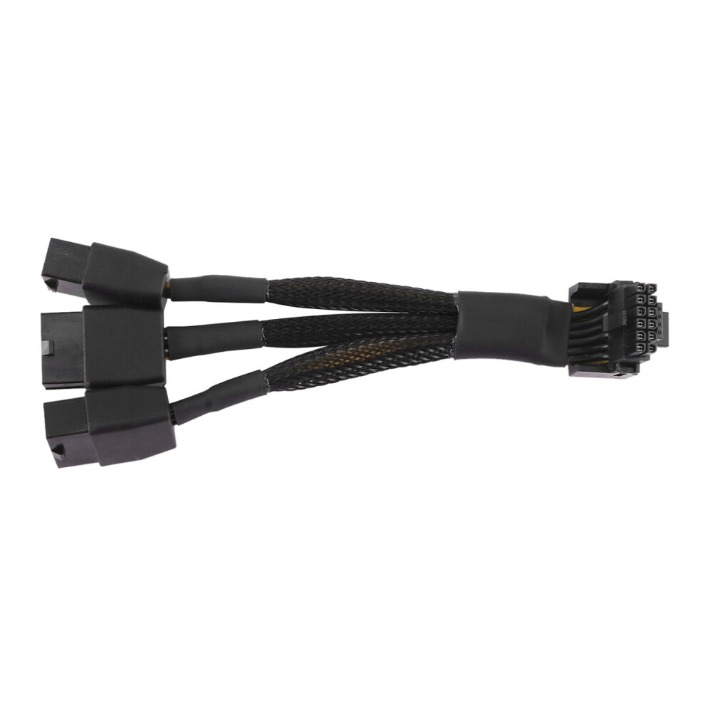 3X8pin Pci-E To 16Pin(12+4) Pci-E 5.0 12Vhpwr Connector 90-Degree Elbow Cable Gpu Rtx4090 Rtx4080 Series P8x3 To 16Pin-B 4764074984333