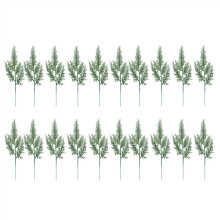 Lot de 20 feuilles de cyprès artificielles vertes, aiguilles de pin, branches, décoration de Noël, mariage, maison, bureau, hôtel