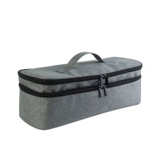 Organisateur de sèche-cheveux tout-en-un à double couche pour voyage, sac de rangement pour baguette à friser, accessoires de sèche-cheveux