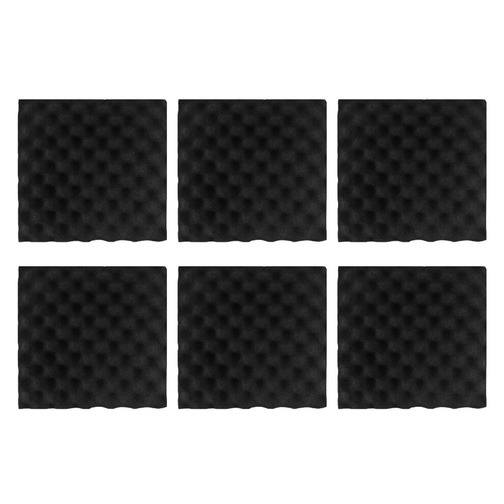 6Pcs 30X30x4cm Soundproofing Acoustic Foam Tiles Noise Sound-Absorbing 4764074951083