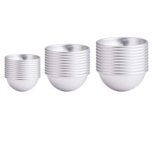 Kit de moules de bain 30 pièces, 15 moules de 3 tailles et presse de bain pour fournitures de fabrication de bricolage