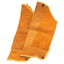 2pcs Welding Sleeves, 55cm / 21.6 inch Yellow Imitation Leather, Heat-Resistant Protective Arm Sleeves